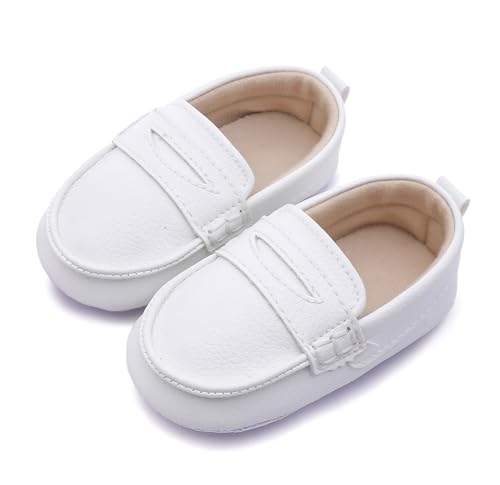 LONSOEN Baby Toddler Boys Girls Loafers Newborn Leather Moccasins Infant First Walking Dress Shoes2