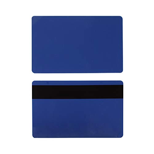 Image of Pack of 100 Premium Graphic Quality Dark Navy Blue PVC w/HiCo 3 Track Mag Stripe Cards CR80 30 Mil Standard Credit Card Size CR8030HI by MY ID City