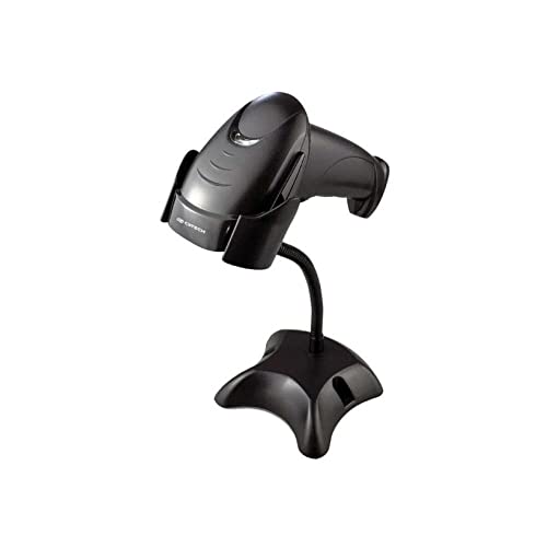 Leitor de Código de Barras C3Tech LB-50BK Preto Sensor Laser com Suporte, Ergonômico Bidirecional USB, Le Boleto Bancário, Boleto Concessionária, Notas Fiscais DANFEs