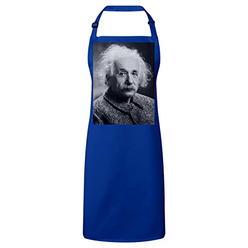 Tablier cuisine Albert Einstein : tablier original de scientifique en coton premium