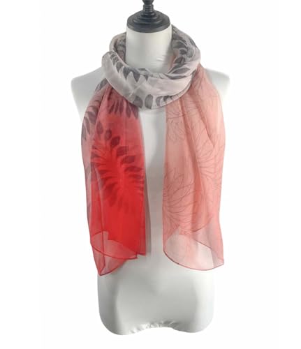 Image of Acotavie Scarfs for Women Lightweight Fashion Scarves Print Floral Pattern Scarf Shawl Wraps