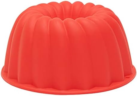 Mimo Style Forma de Silicone Vermelha de Assar Para Pudim, Pode ser Usada p...