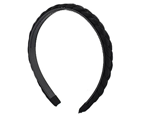 BONAMART Elegant Elastisch Haarband Geflochten Braun Blond Stirnband Perücke Damen 24851