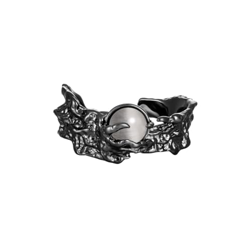alakivi Sun Moon Matching Couple Rings Set - Adjustable Promise Rings,Unisex Gift for Valentine's Day, Anniversary