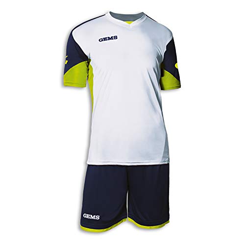 Gems Jungen Seattle Fußball-Kit, Weiss Blau, YS
