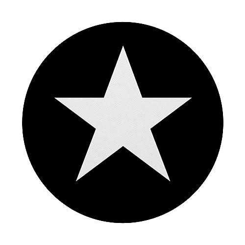Y2K Aesthetic Star Black And White Mcbling Vintage Retro PopSockets Swappable PopGrip - Image 3