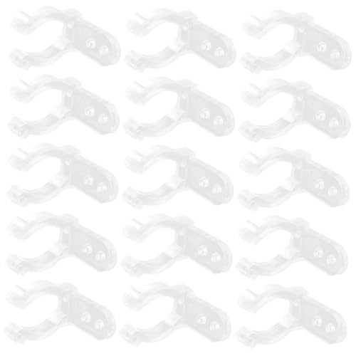 Gatuida 100個 入りシリコン製字型ライトブラケット ネジ付き 蛍光管固定クリップ 柔軟で耐久性あり 簡単設置可能 照明器具用光管サポート