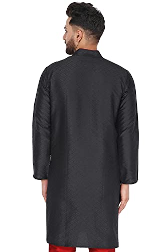 Image of Amazon Brand - Anarva Men's Indian Art Silk Casual Kurta for Wedding