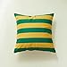 1 Pc poszewka na poduszkę w stylu retro w paski poszewka na poduszkę wystrój na sofę krzesło poszewka dekoracyjna na poduszkę prostota poduszki-45cm x 45cm, żółte zielone paski