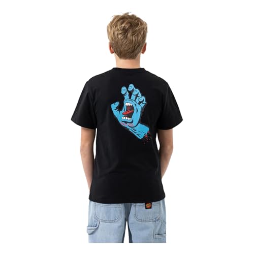 SANTA CRUZ Screaming Hand S/S Midweight T-Shirt Black Sm Youth SANTA CRUZ Screaming Hand S/S Midweight T-Shirt Black Sm Youth