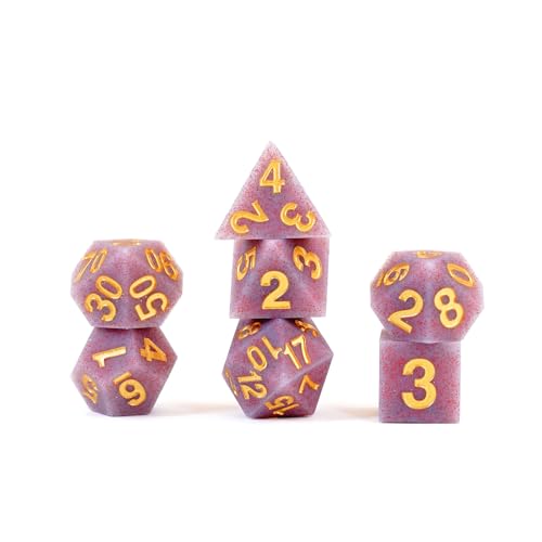 Dados de silicona Fanroll Volcanic Soot de 16mm con bordes afilados para rol
