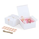YUEFANBOX White Gift Boxes 8×8×4 lnches,12Pack, Paper Gift Box with Lids for Gift Packaging, Bridesm