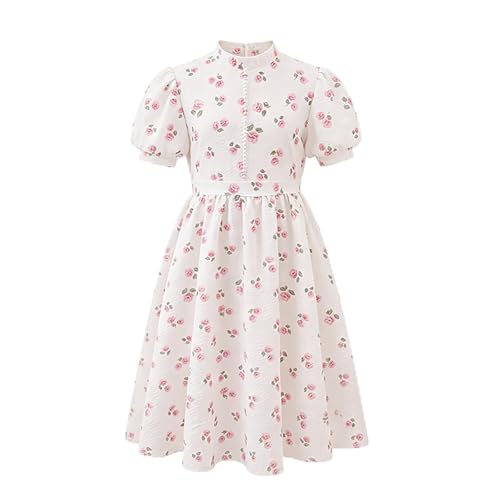 Vestidos florales de verano para niñas de estilo fiesta infantil de moda casual