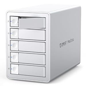ORICO 5 Bay RAID Gehäuse 20 Gbit/s, 130 TB(5 x 26TB)