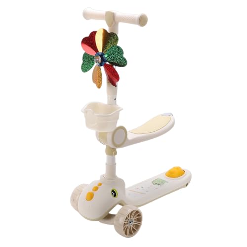UPALDHOU Patinetes para Niños, Patinete de 3 Ruedas con Luz LED y Asiento para Niños de 3 a 8 Años