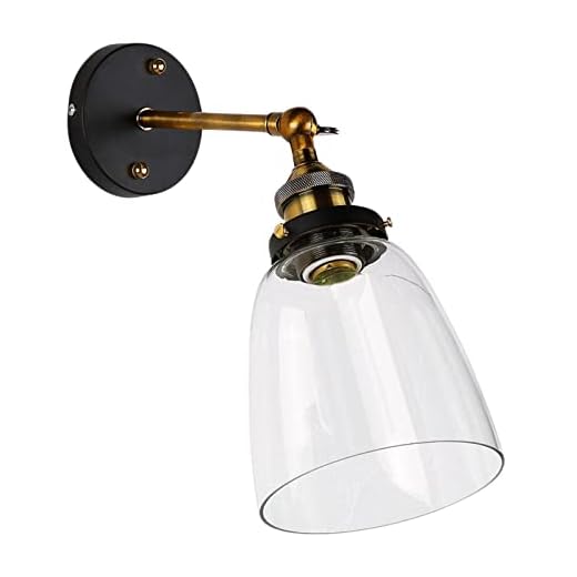 XGZ Vintage vägglampa E27 lamputtag, tak väggbelysning transparent vintage vägglampa vägglampa inomhus hem retro lampor lampa för inomhusingångar, ingen glödlampa