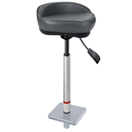 Bass Boat Casting Seat with Pedestal Pole Base Mount for Bass Pro Casting