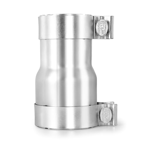 Peastorm 2.5 to 3 Inch Exhaust Adapter 2.5 ID to 3 ID Exhaust Reducer Connector Pipe with Clamp