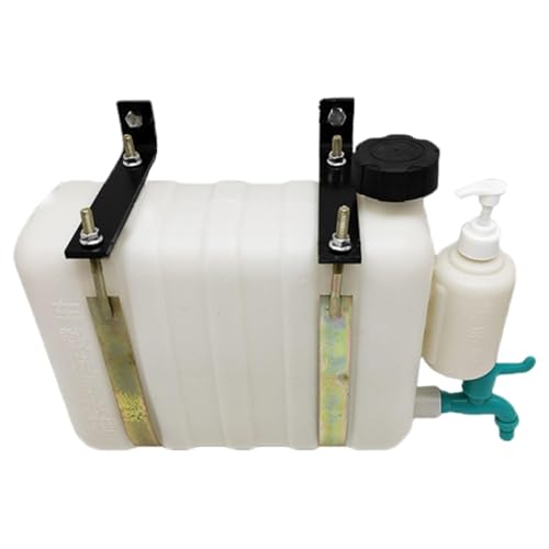 harayaa Serbatoio Acqua Portatile Tanica con Rubinetto E Bottiglia Sapone Accessorio di Stoccaggio per Veicoli Escursioni in PP Durevole Adatto a Camion, 1 Set