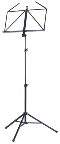 Pupitre à musique pliable K&M 10065 noir avec pied extensible de 58,5 à 122cm