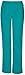 Cherokee Women's Ww Flex Mid-Rise Straight Leg Elastic Waist Scrub Pant, Teal Blue, X-Large