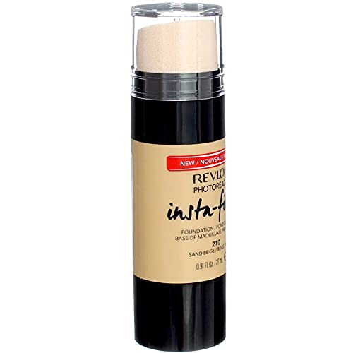 Image of REVLON Photoready Insta-Filter Matte Foundation Cream With Buildable Coverage, Sand Beige, Combination, 1 Count