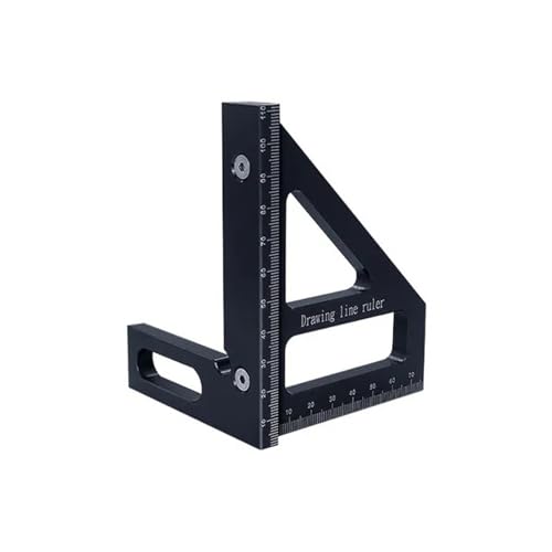 Escuadra Carpintero de Aluminio con Transportador 3D miniatura 1