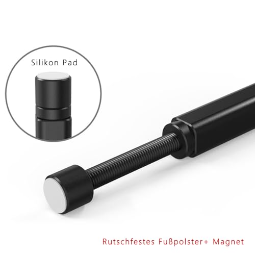 Soporte Magnético Ajustable para GPU de Aluminio Negro - Imagen 5