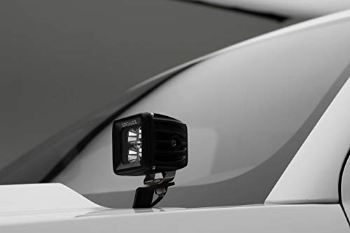 Zroadz Ditch Hood Hinge Led Mounting Bracket - Compatible W/ 2014-2018 Gmc Sierra 1500 - To Mount (2) 3 Inch Led Pod Lights - Mild Steel Gloss Black - Bolt-On Easy Installation - Pn #Z362081 #TOP4