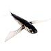 YDZN Fishing Lure Seawater Fishing Bait Flying Fish Lure Boat Trolling Tuna Mackerel Soft Baits -Black