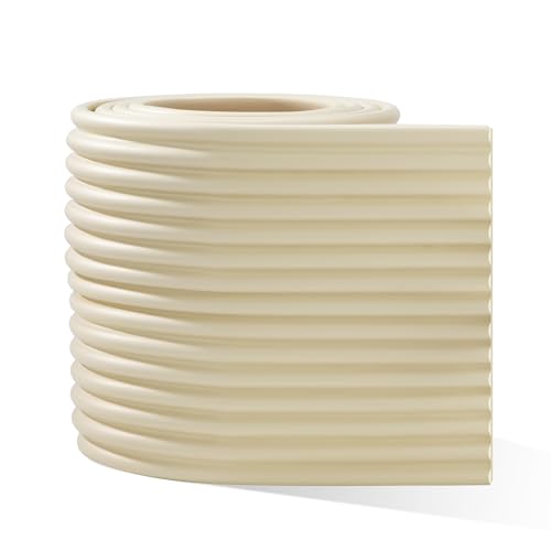 Protector De Bordes Suave Más Ancho 20cm Protector De Esquinas Para Bebe Suave Protector De Bordes De Mesa Autoadhesivo Protege A Niños Y Ancianos Para Mesas, Encimeras, Cómodas Beige