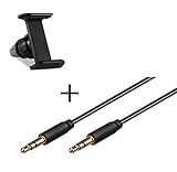 Un cable jack para conectar el teléfono al puerto auxiliar del coche para escuchar su música.
