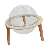 Leefasy Space Capsule Cat Bed Cat House All Seasons Stable Lounging Playing Wood Stand Sleeping Kitty Bed Kitten Nest Without Cushion