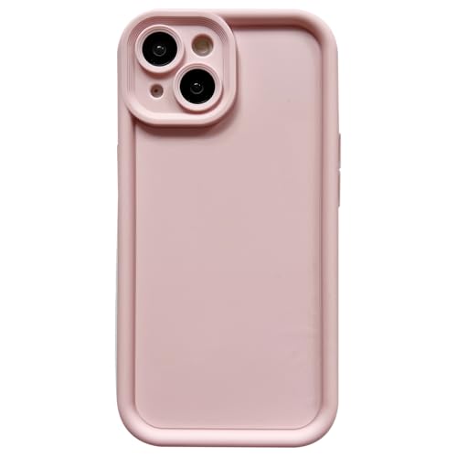 Image of Puxicu Slim Case for iPhone 13, Enhanced Camera Protection, Shockproof Skin-Friendly Touch Soft Case Cover for iPhone 13 Phone 6.1 inch, Light Pink
