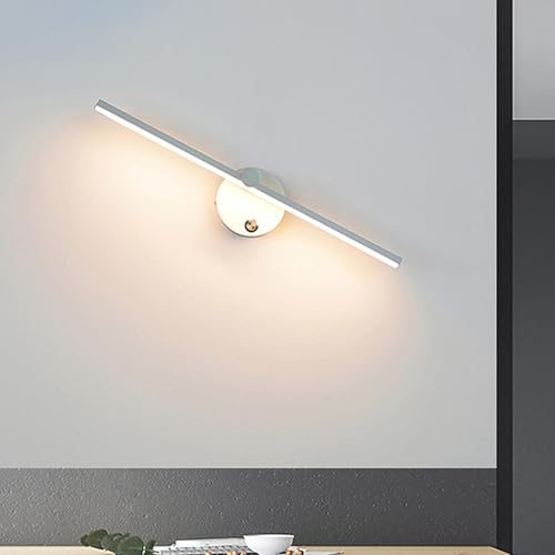 Apliques de pared LED moderno de 50cm con interruptor y luz cálida para dormitorio