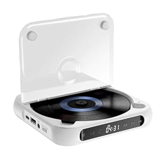 Hoite Lettore CD portatile esterno per auto, porta AUX, cavo di prolunga USB, lettore CD USB universale per auto, laptop, TV, computer, Android 4.4 e versioni successive