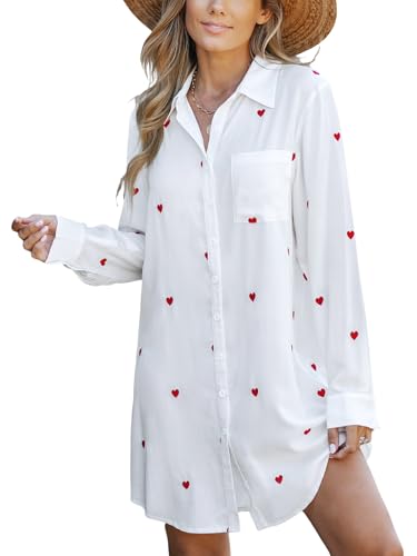 CUPSHE - Vestido de manga larga con botones, estampado de leopard...