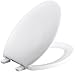 KOHLER K-4659-0 Bancroft with Quick-Release Hinges Elongated Toilet Seat, White