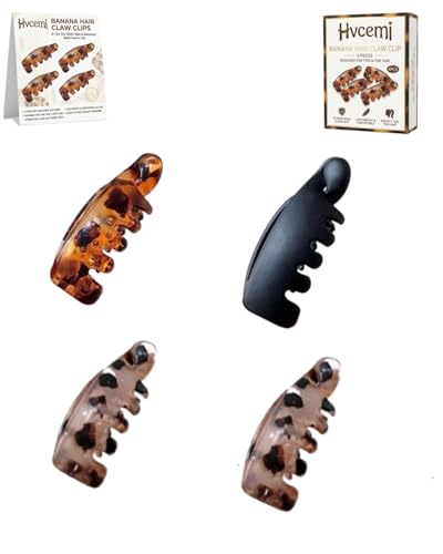 Pinzas Banana pequeñas para cabello fino, 4 piezas miniatura 1