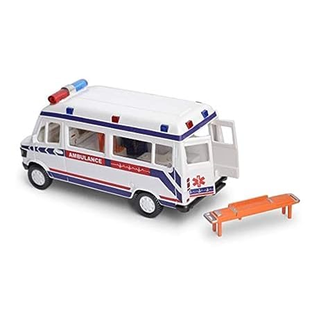 Ambulance Toy with Openable Tail Gate Detachable Stretcher Oxygen Cylinder Pull Back Action (Color - White) x (B0CFHY8B1W) Amazon Price History, Amazon Price Tracker