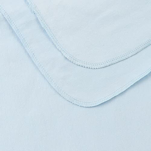 Image of PESAAT Cotton Baby Swaddle Hat Set Newborn Infant Hats Receiving Blankets for Baby Boys Girls