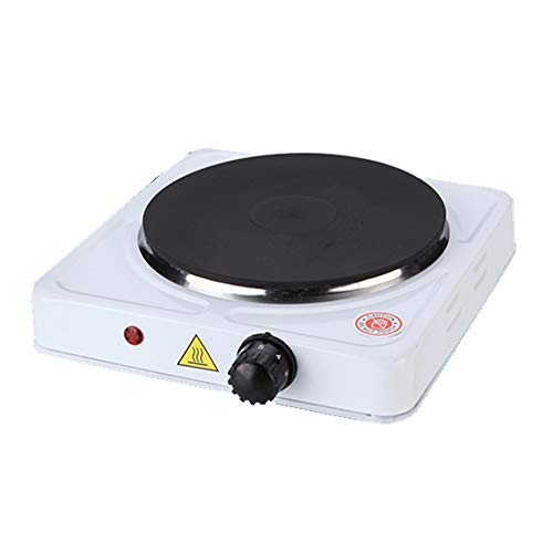 KitaBulb Electric Portable Kitchen Hot Plate Hob, Single Boiling Ring, Cast Iron Heating Plate, 1000W, White