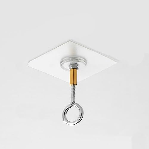 Self Adhesive Metal Ceiling Hooks Wall Mounted No Punching Plants Flower Pots Lanterns Hanging Holder Home Organizer“Transparent”