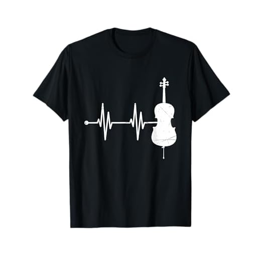 Latido Del Corazón Instrumento Musical Regalo Violonchelo Camiseta
