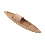 Natural Wooden Boat Model Miniature Boat Decor Sturdy Craft Compact Nautical Decoration for Home Office Design with Fine Workmanship