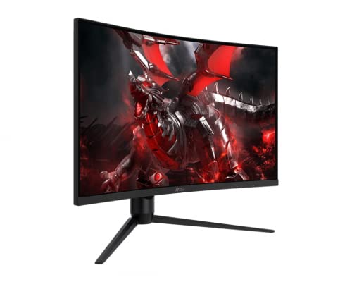 Msi G271Cqp, 27" Gaming Monitor, 2560 X 1440 (Qhd), Va, 165Hz, Freesync Premium, Hdmi, Displayport, Tilt, Swivel, Height Adjustable,Pivot #TOP4