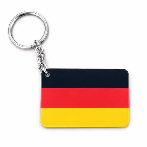 Chaveiro de Acrílico com Bandeiras das Seleções da Copa do Mundo, Decorativo para Mochila, Bolsa e Chaves (Alemanha)
