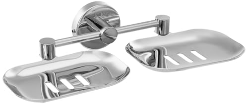 Image of Amazon Basics 304 Grade Stainless Steel Bathroom Soap Holder for Bathroom /Soap Stand /Soap Dish for Bathroom Accessories (Chrome)