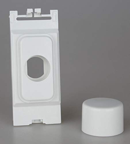 Varilight Grid Dimmer Adaptors for Hager Grid & Matching Dimmer Knob, White