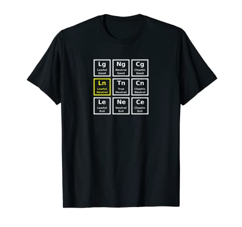 Juego de rol de alineación neutra. Camiseta